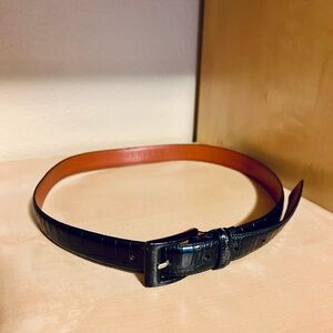 Lauren Ralph Lauren Black and Brown Leather Belt size medium